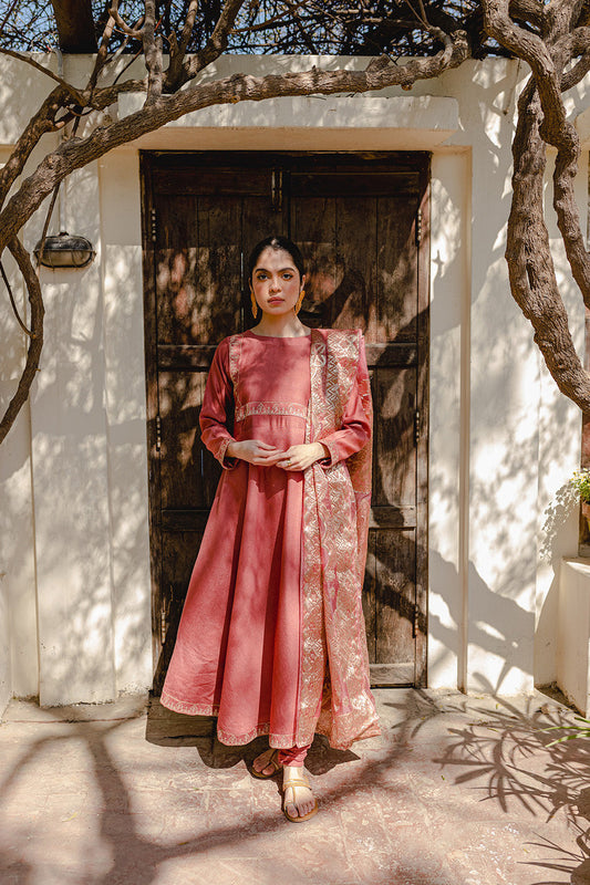 Alluring Long Dress 3 Pcs by Mannat