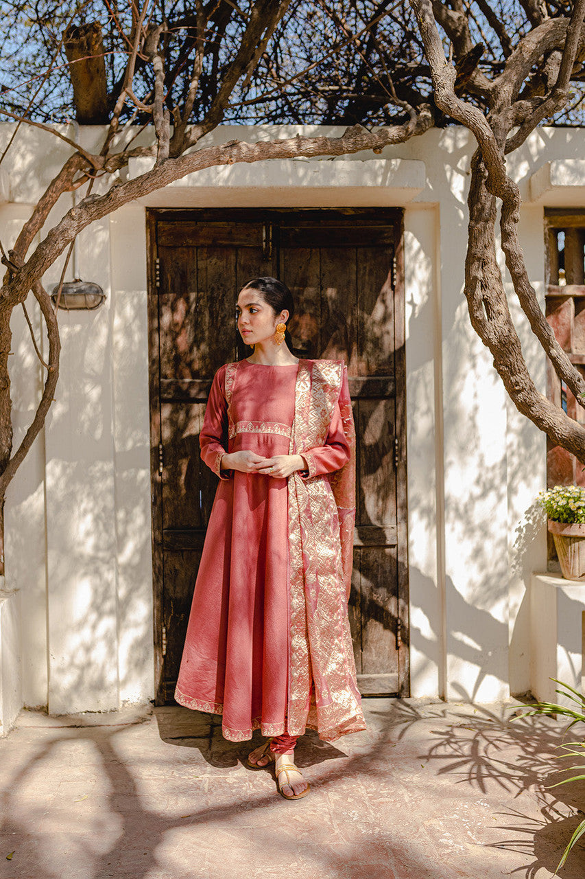 Alluring Long Dress 3 Pcs by Mannat