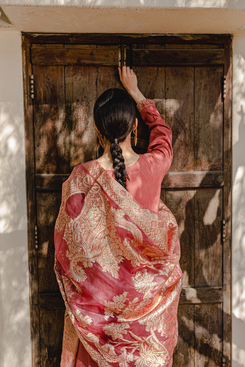 Alluring Long Dress 3 Pcs by Mannat