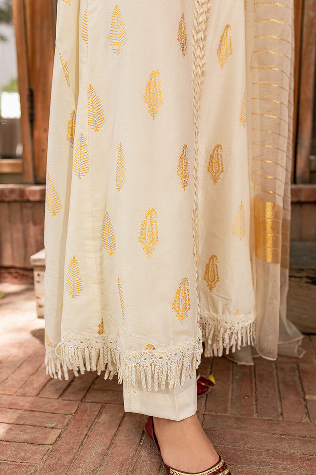 Beautiful Long Frock 3 Pcs by Mannat